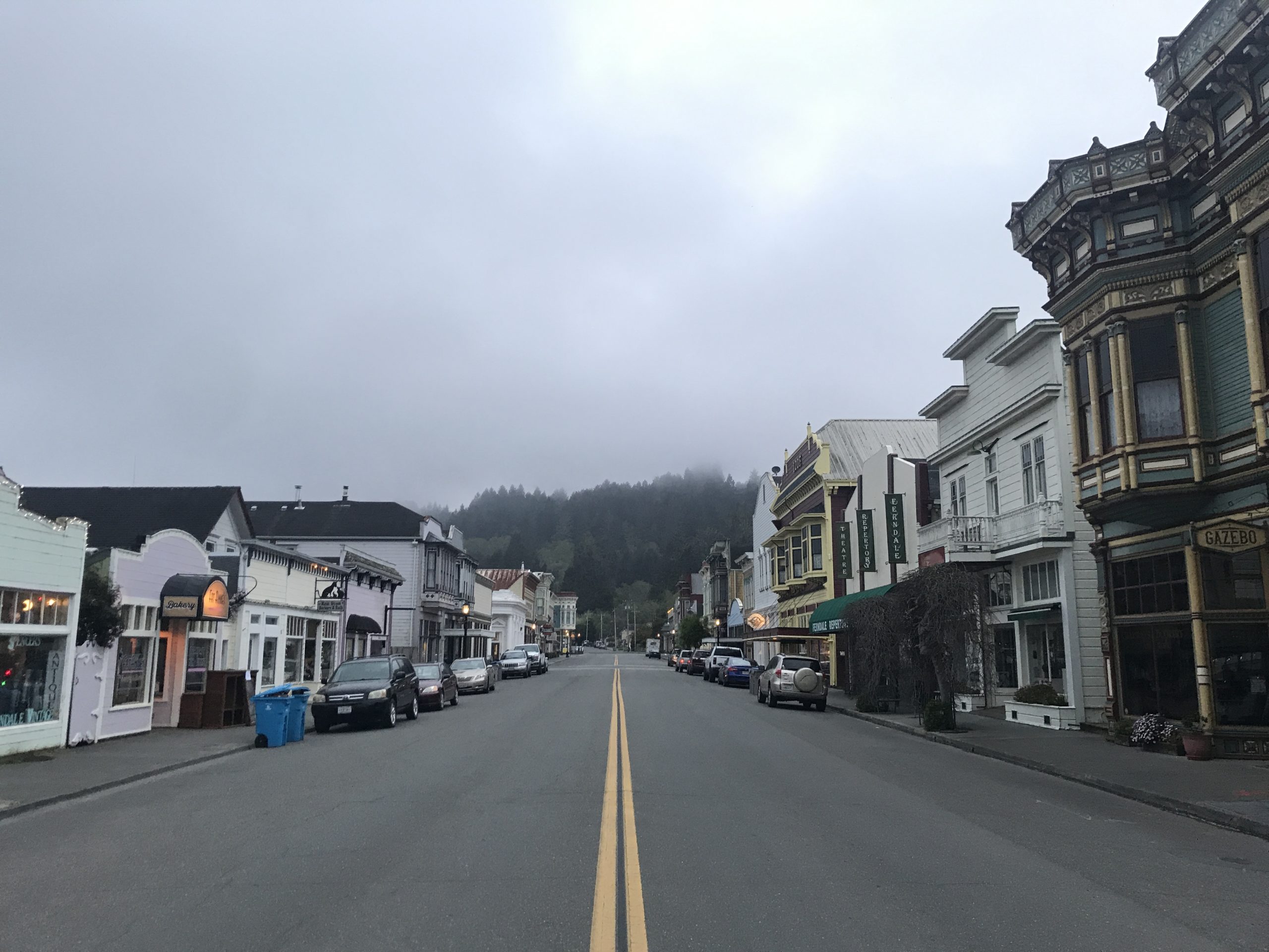 a street with cars parked on it