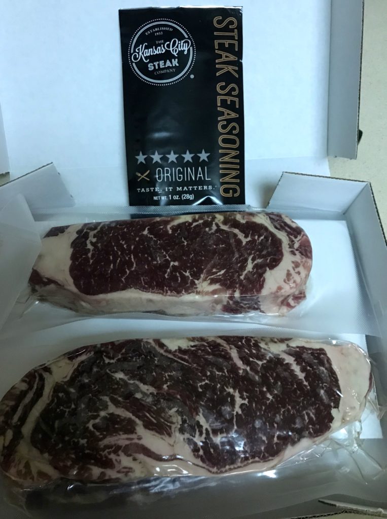 a steak in a box