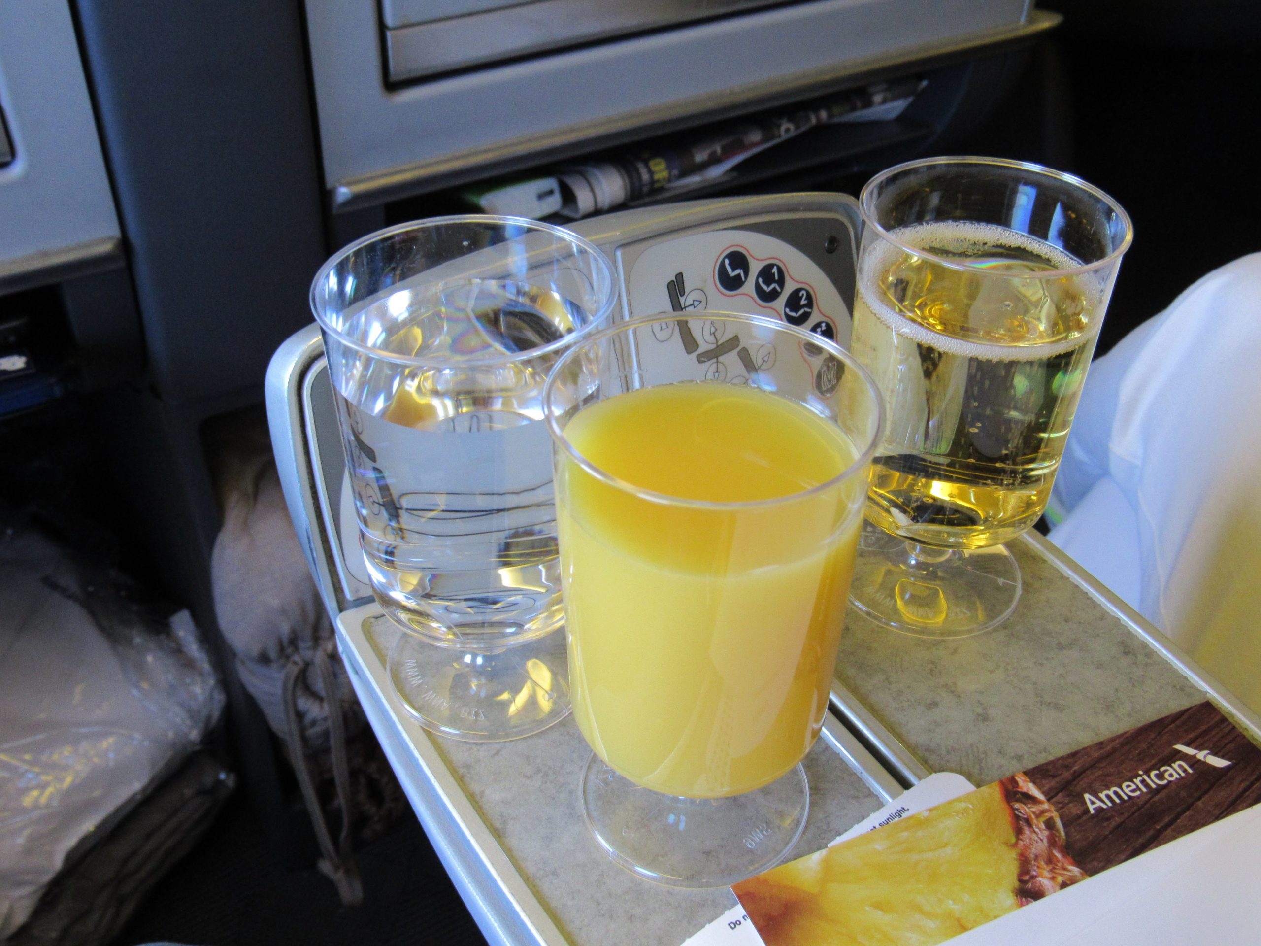 Pre Departure Beverage Options American Airlines To Hawaii