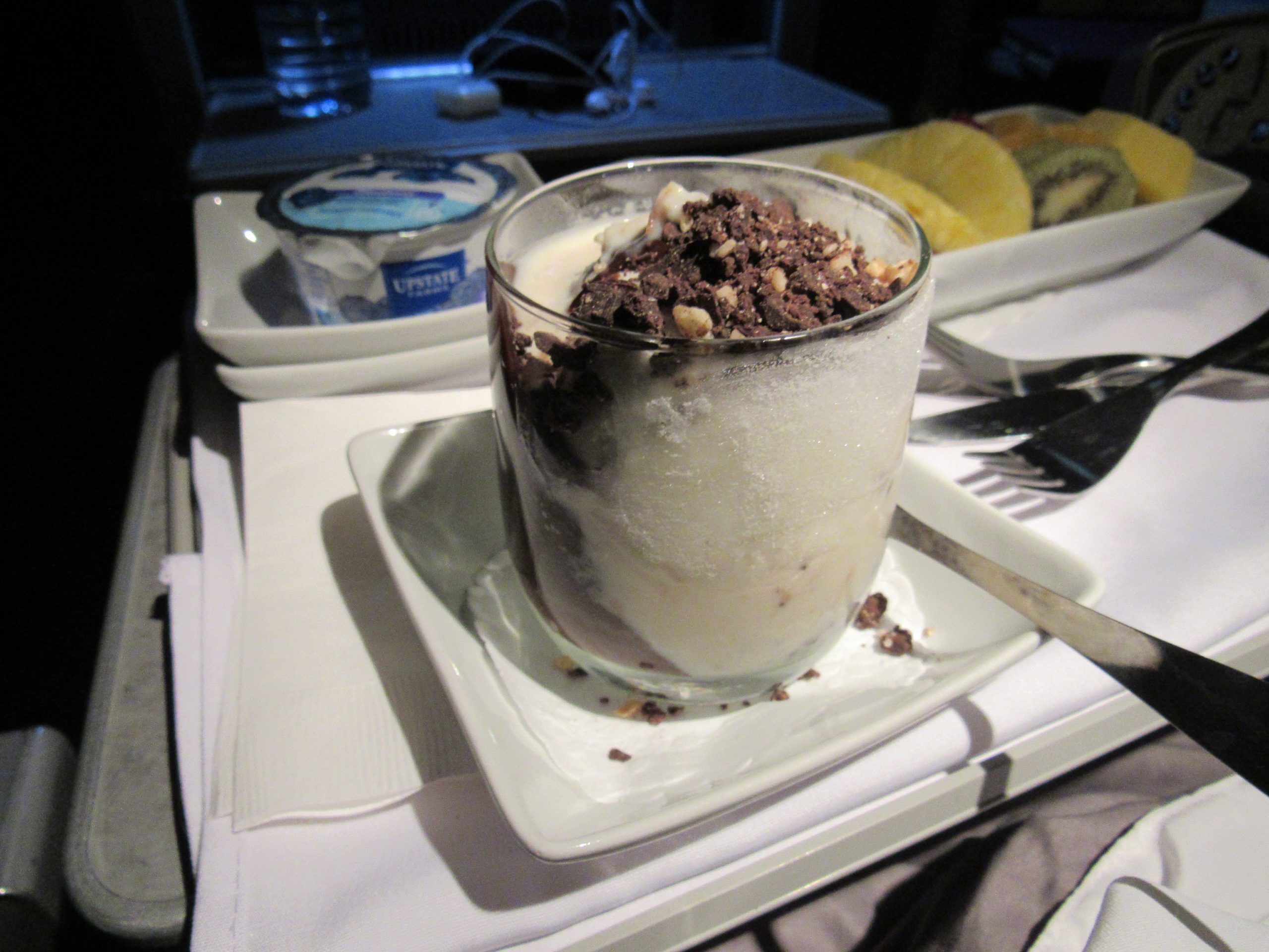 Sundae for Breakfast American Business Class from Hawaii
