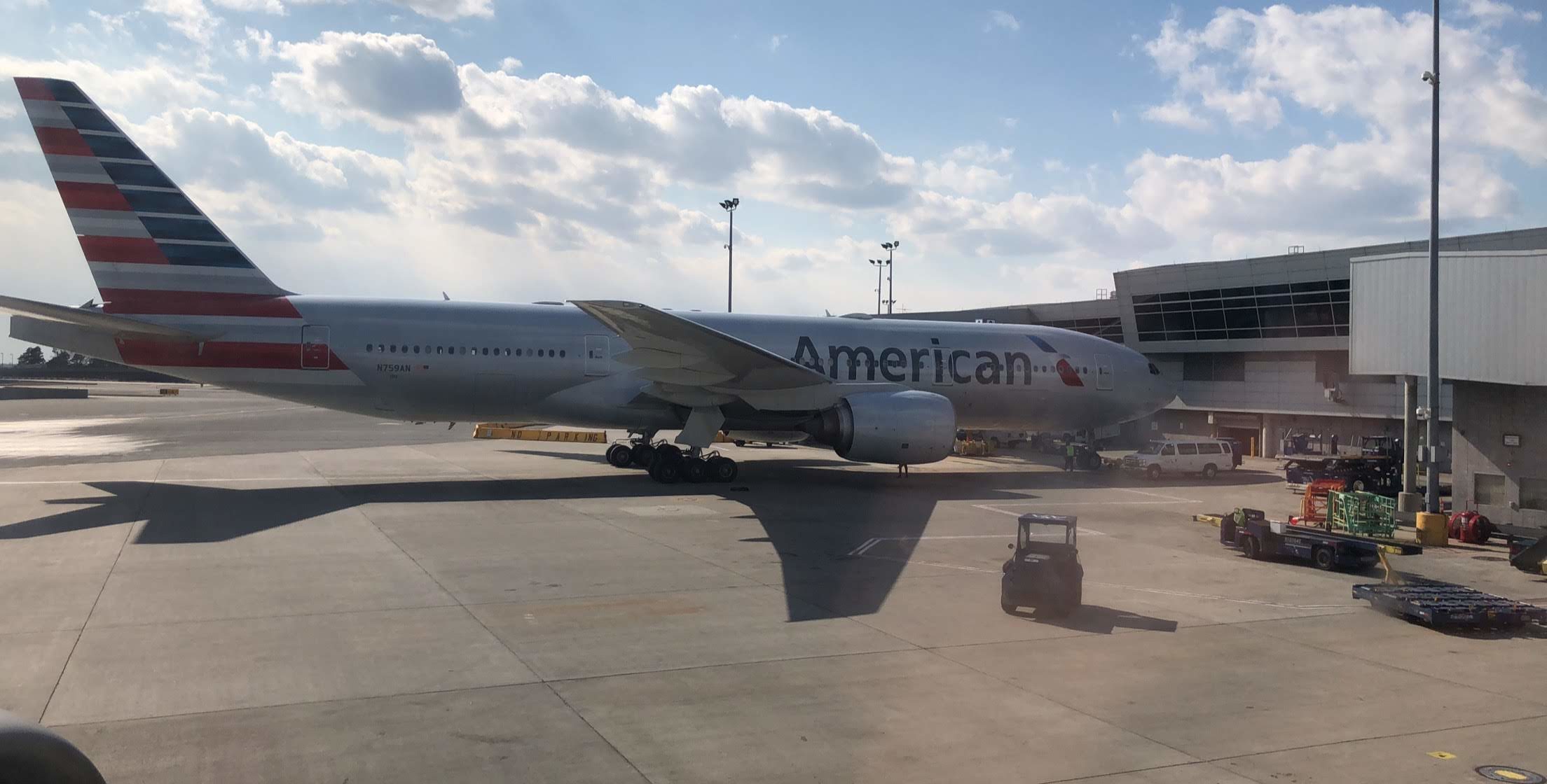 American Airlines 777 at JFK