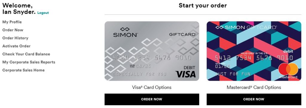 Simon bulk gift cards