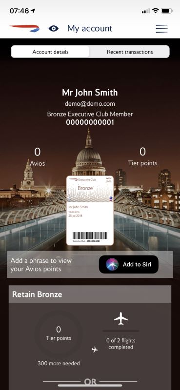 Have you seen British Airways app backgrounds and Club cards? - TravelUpdate