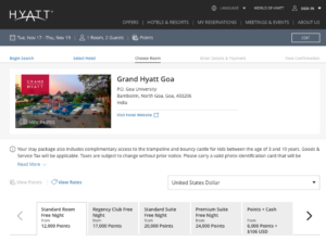 hyatt suites points