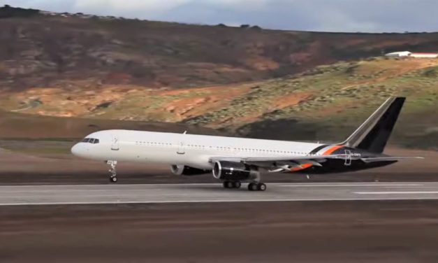 St. Helena Island sees its first Boeing 757 landing, with video to prove it!