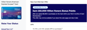 hilton sign-up bonuses