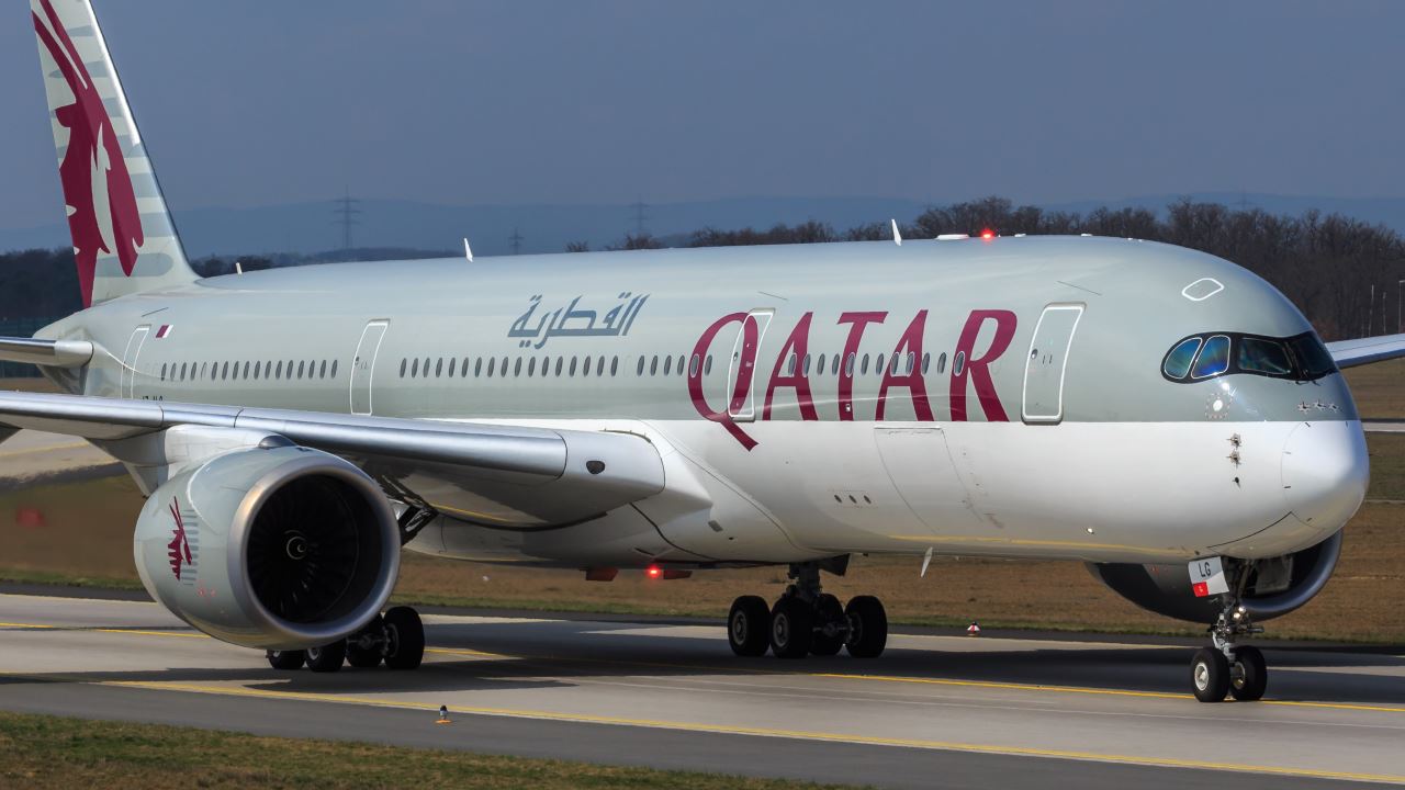 a large airplane on a runway