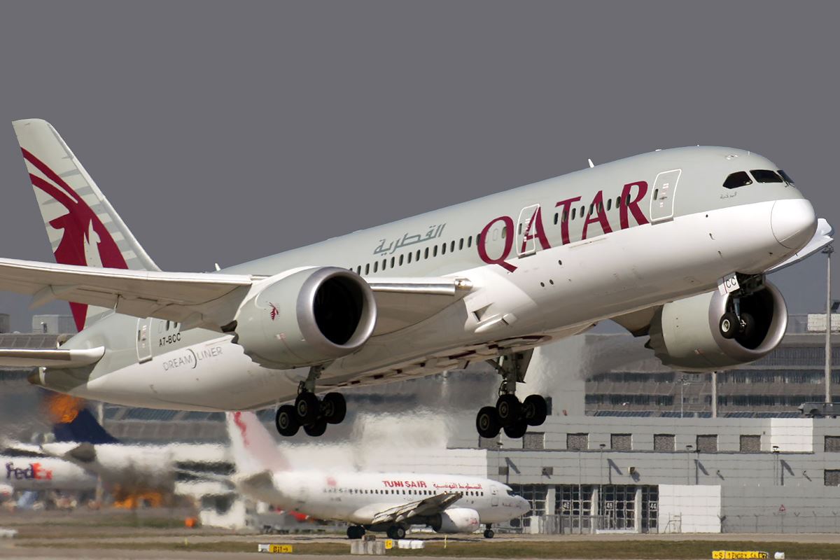 a plane taking off from a runway