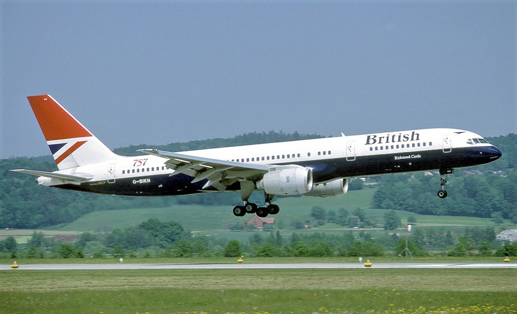 What was the British Airways Boeing 757 like when it entered service?