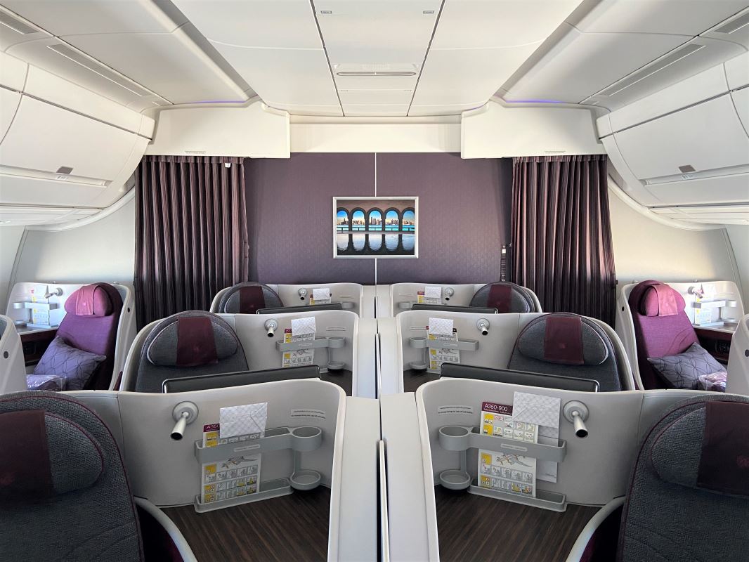 A350 900 Qatar Business Class Seat Map - Image to u