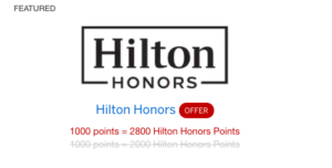 hilton points offers
