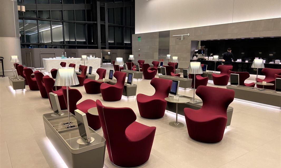 Is this the best part of the Qatar Airways Al Mourjan Lounge in Doha?