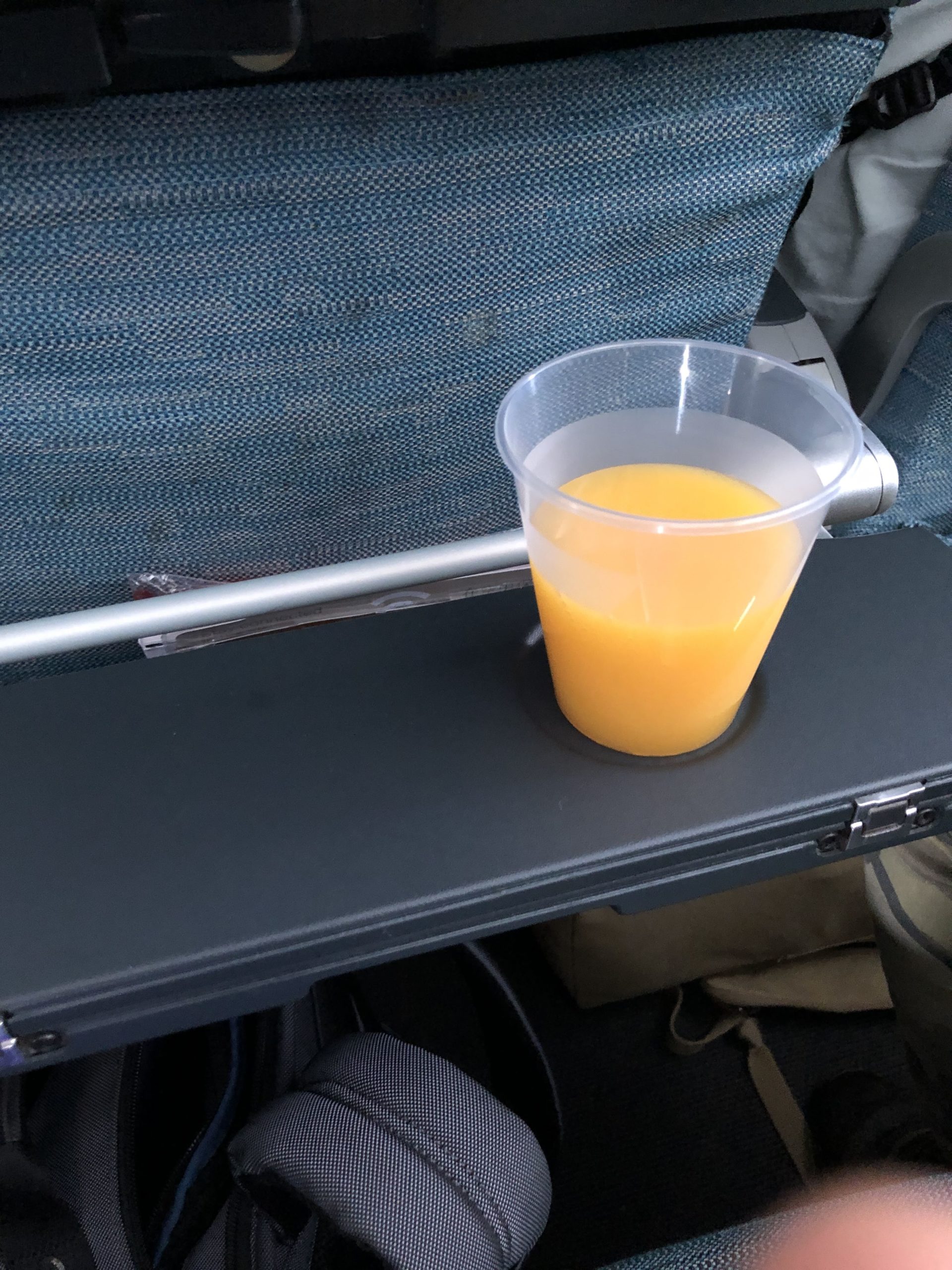 Cathay Pacific Drink Service Economy Class