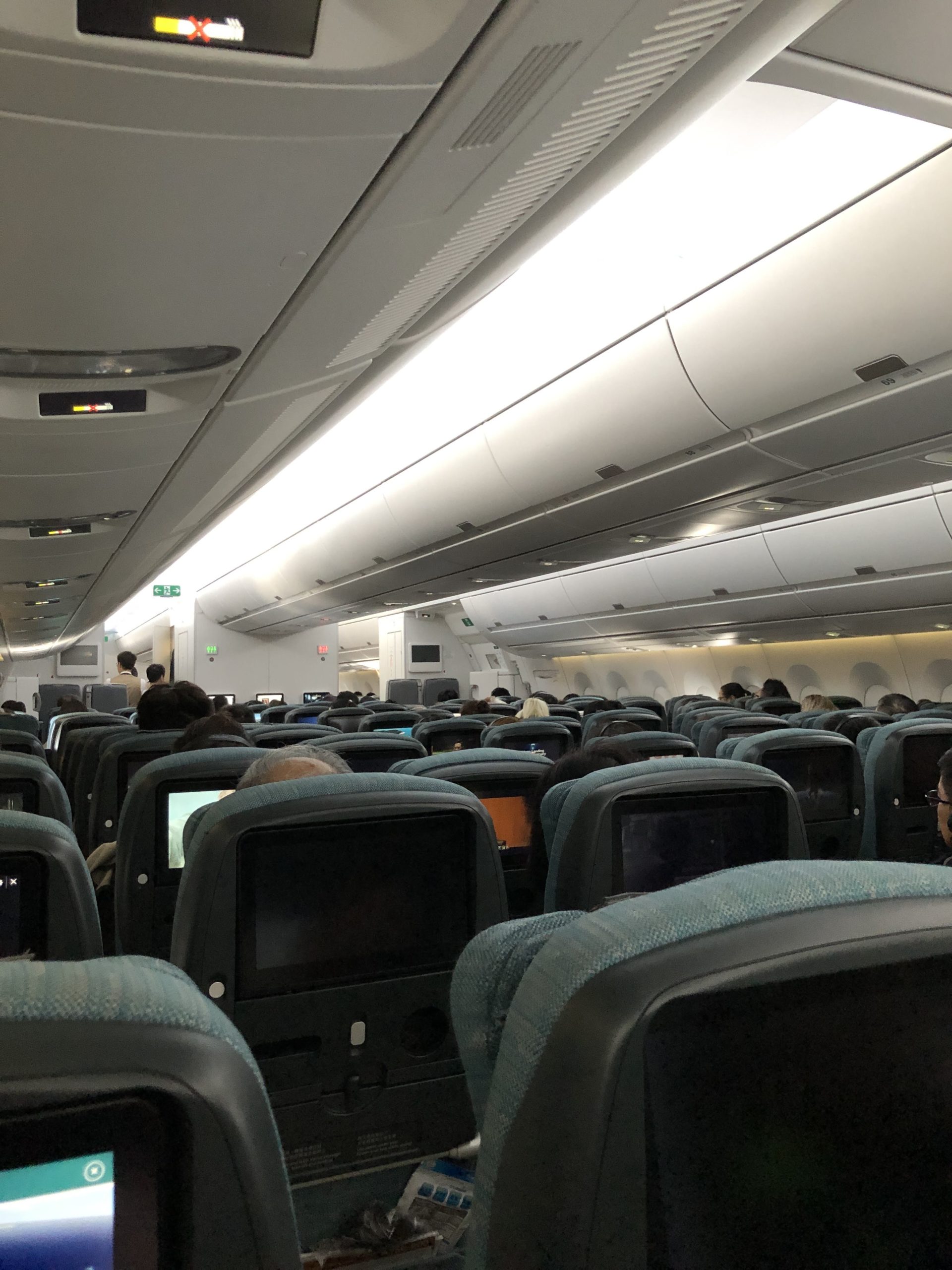 Cathay Pacific A350 Economy Cabin