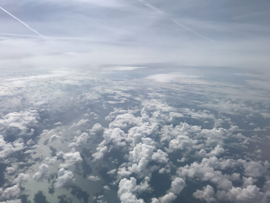 clouds and clouds from an airplane