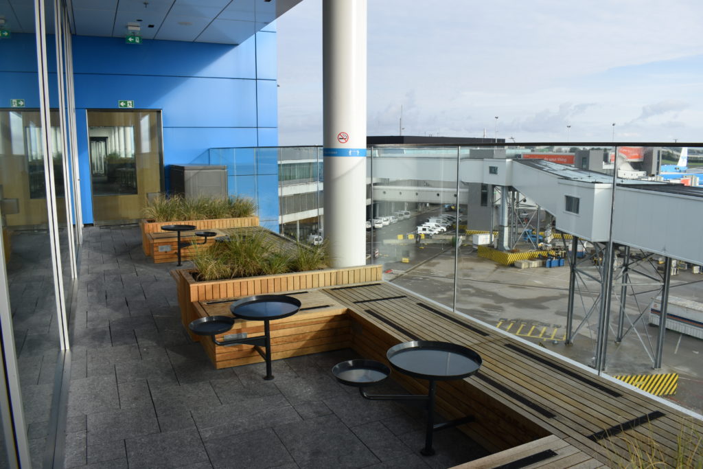 KLM Crown Lounge 52 Amsterdam terrace