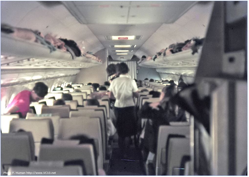 a group of people on an airplane