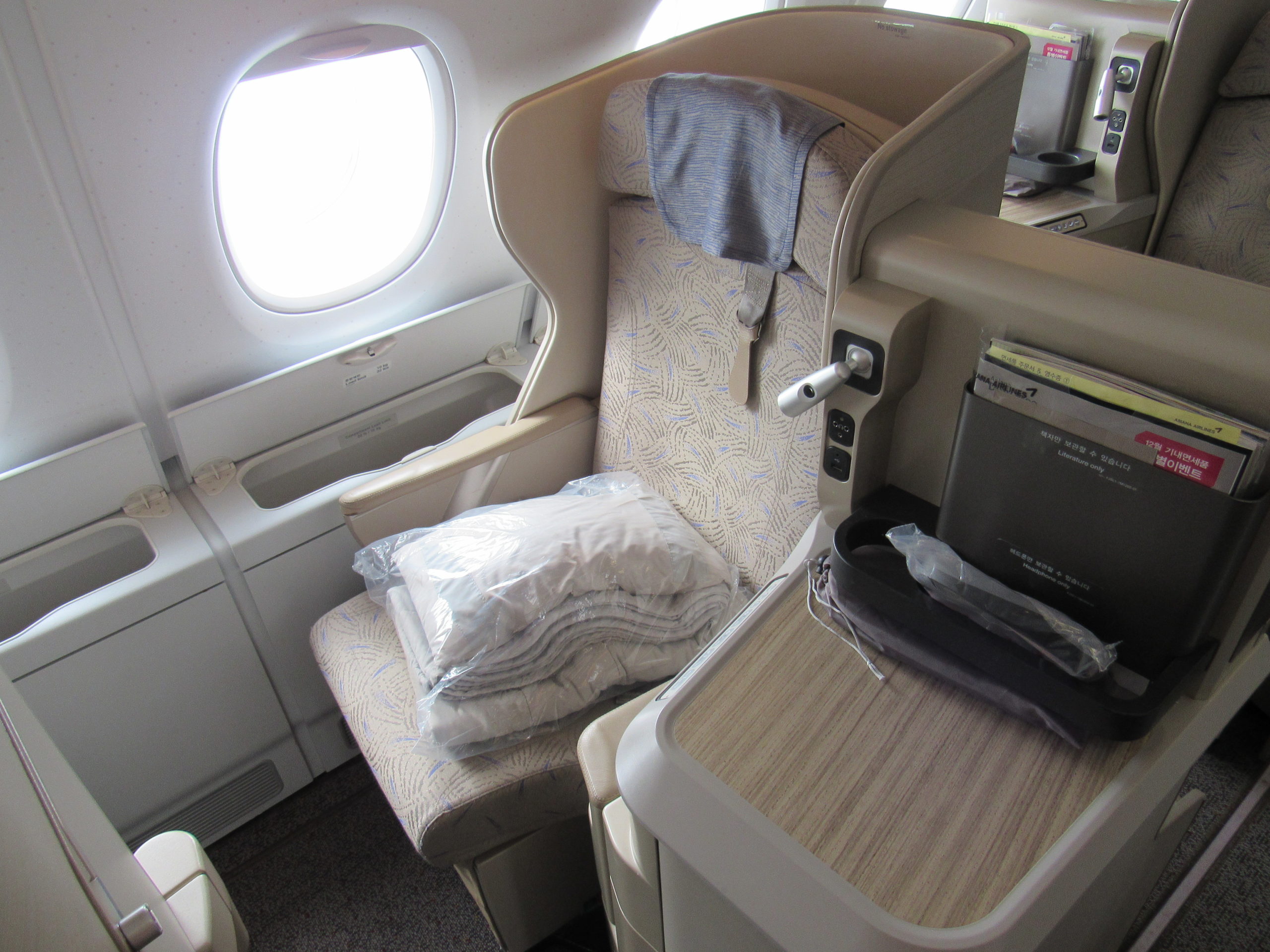 Asiana A380 Business Class Seat