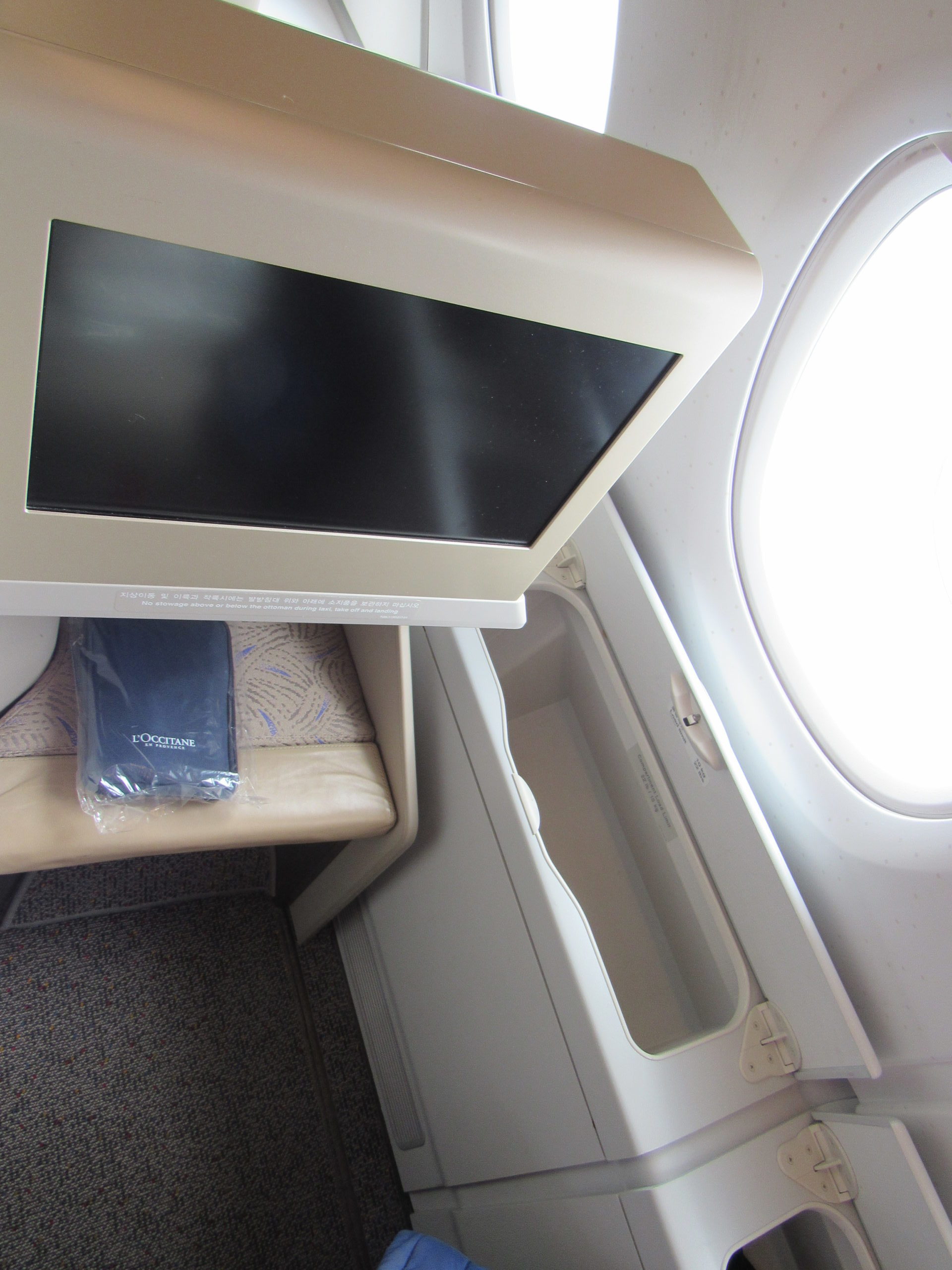 Foot Rest and IFE Screen