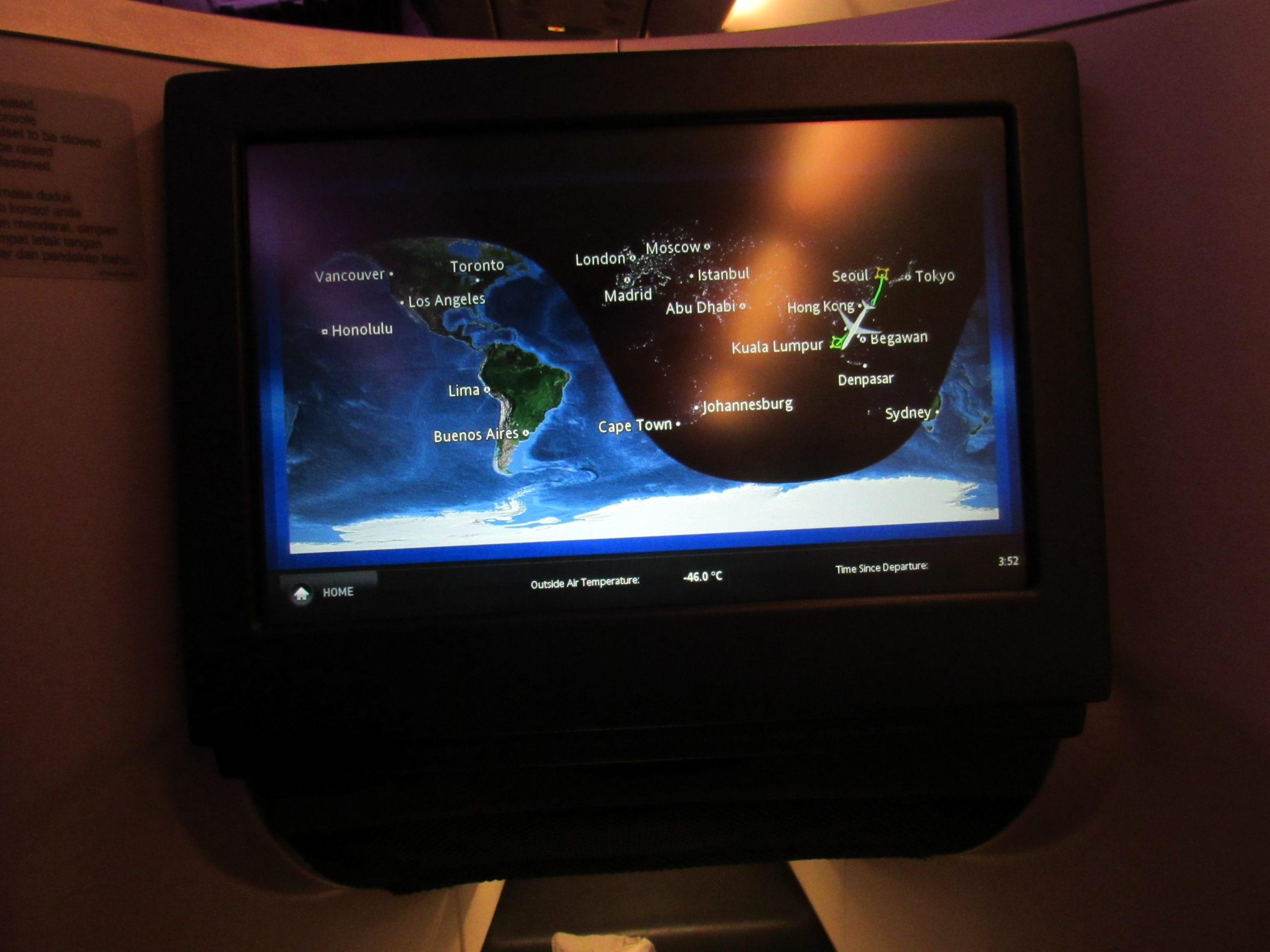 In Flight Map