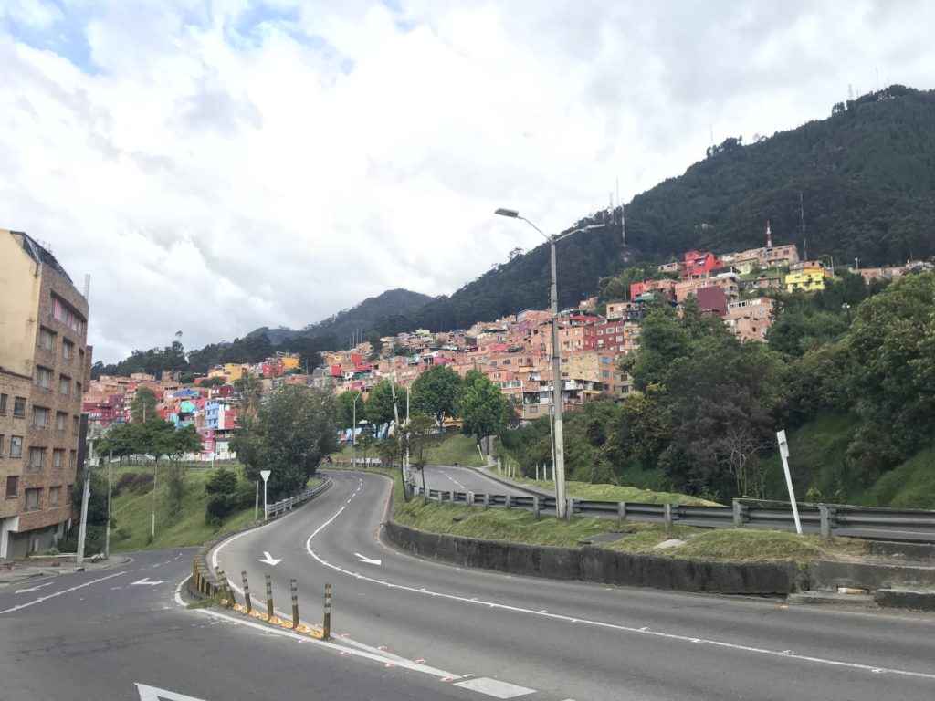 a road with buildings on the side