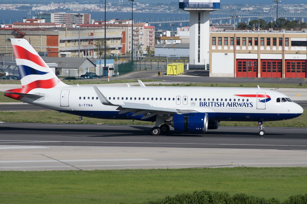 a plane on a runway