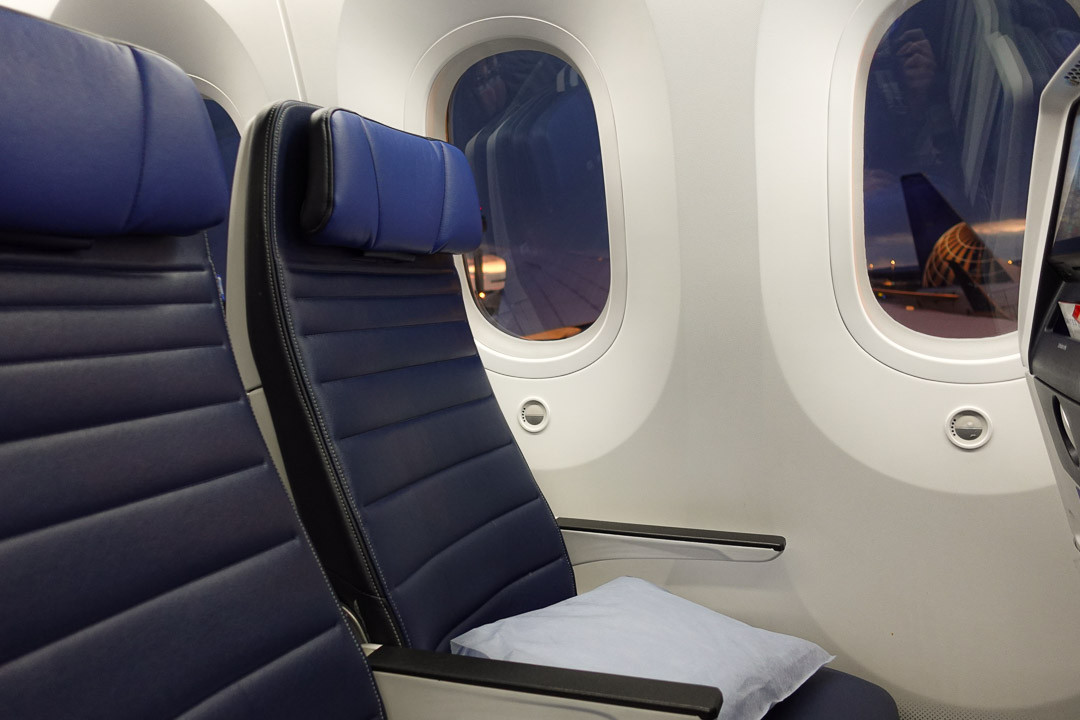 United Airlines Economy Class Seat