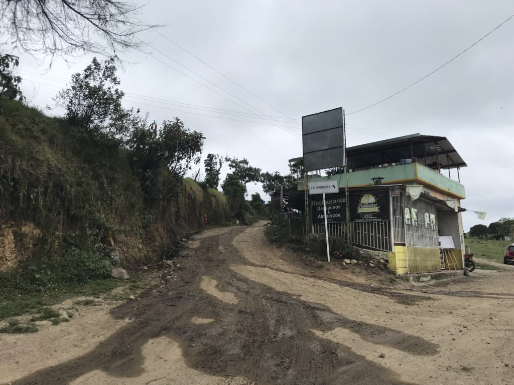 Cascada La Chorrera parking