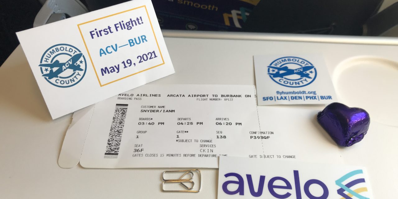 Review: Avelo Airlines Arcata-Eureka “Inaugural” to Burbank