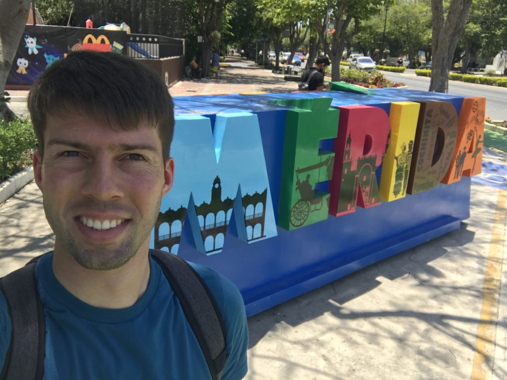 Merida selfie sign Paseo de Montejo