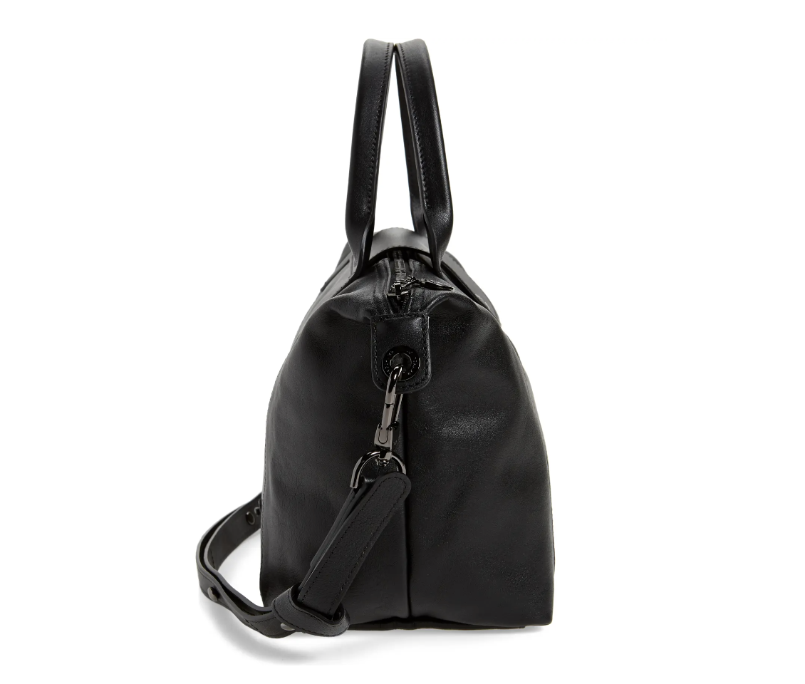 a black bag with a strap