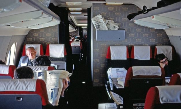 Wow! Amazing inflight Vanguard, DC-6B and Trident 1C historical cabin shots