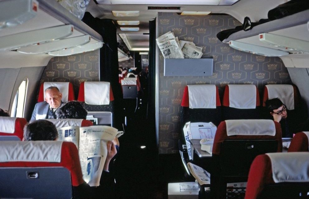 Wow! Amazing inflight Vanguard, DC-6B and Trident 1C historical cabin shots