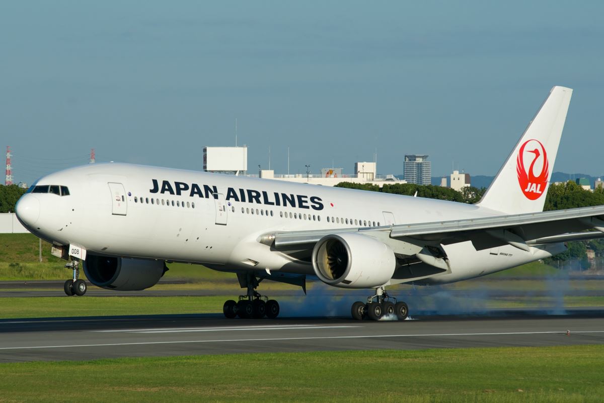 a large airplane on a runway