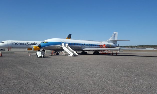 Have you seen this video of a Caravelle taxiing at Stockholm airport in July 2021?