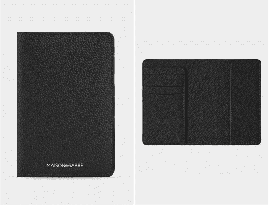 a black leather passport holder available at Nordstrom's Anniversary Sale