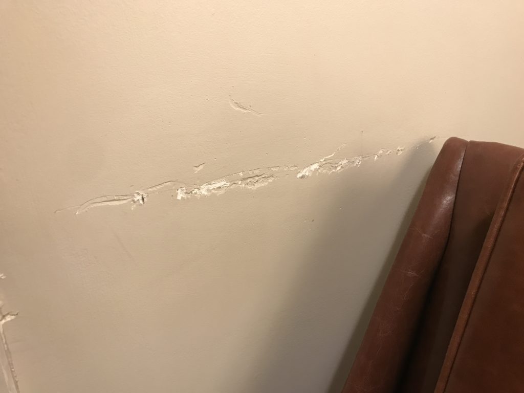 a crack in a wall
