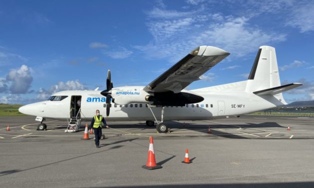 What’s it like flying an Amapola Flyg Fokker 50 Dublin to Donegal?