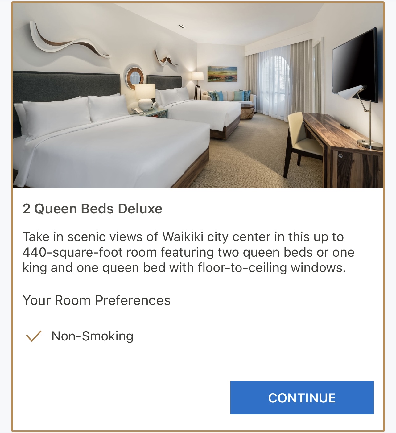 screenshot of a hotel room
