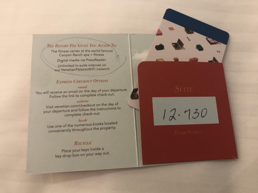 a card and a ticket