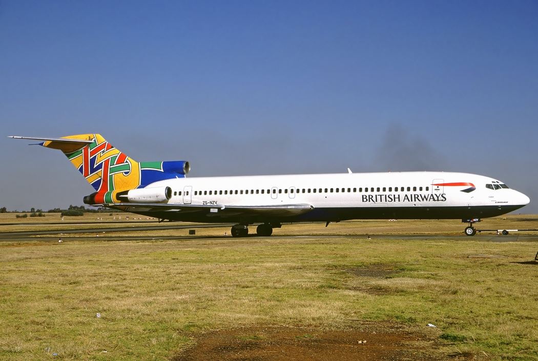 a large airplane on a runway