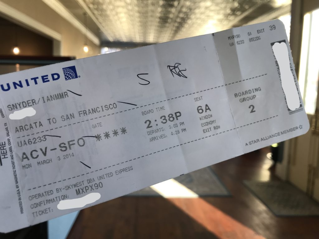 old boarding pass