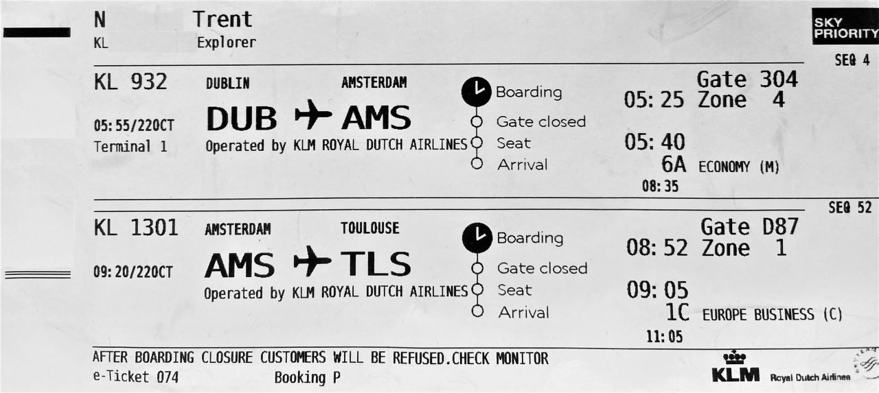 Do I get both boarding passes in a connecting flight?