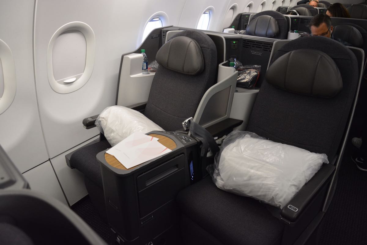 American Airlines A321T Business Class seat