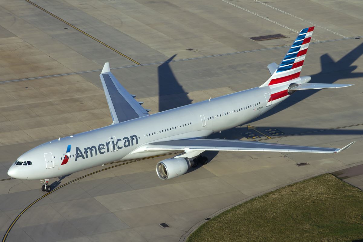 an airplane on the runway