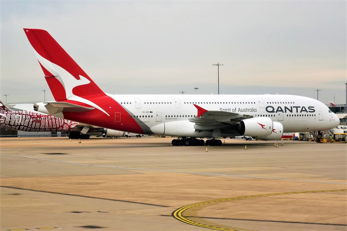 a large airplane on a runway