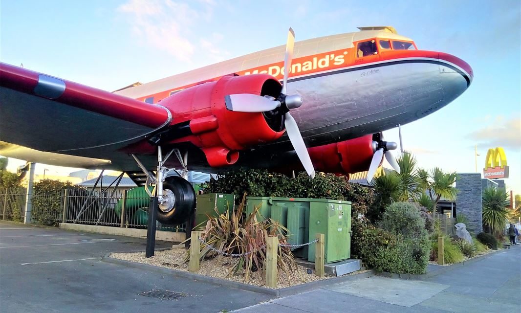 Do you know there is a McDonald’s with a Douglas DC-3 as part of the restaurant?
