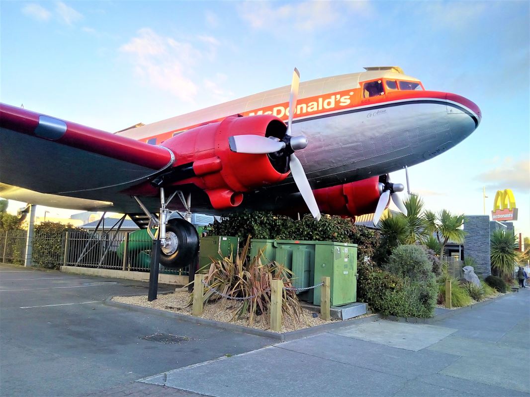 a plane with propeller on the front