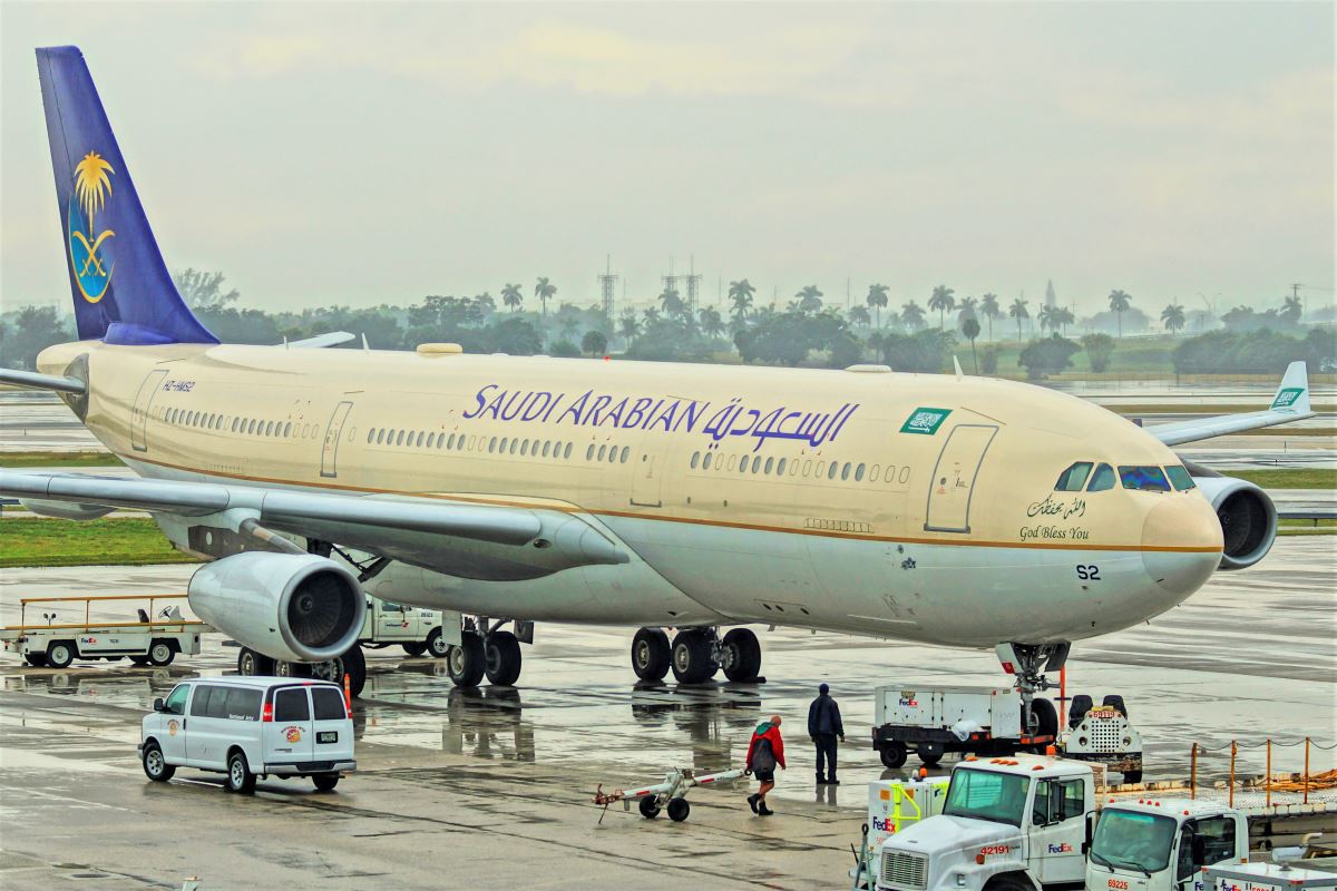 a large airplane on a runway