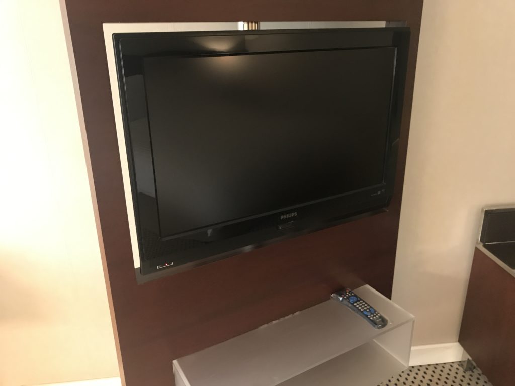 a tv on a wall